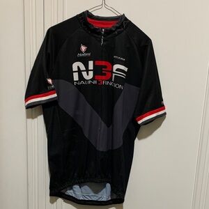 Nalini Black & Red Cycling Jersey - Men's Short Sleeve